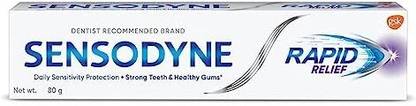 SENSODYNE Rapid Relief Toothpaste 80g (Pack of 1) Toothpaste