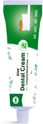 IMC Aloe Dental Cream | Whiten, Strengthen, Brighten Teeth & Remove Tobacco Stains Toothpaste