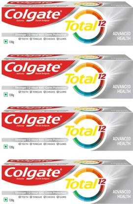 Colgate Total 12 Advanced Health 4x120g (Pack of 4, 120g each) Toothpaste