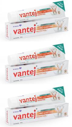 Vantej Toothpaste for Sensitive Teeth, Dentist everyday use - 100g, white x Pack of 3 Toothpaste