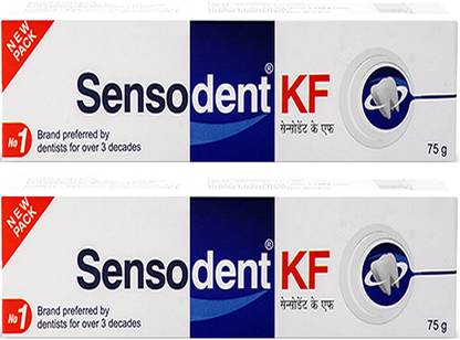sensodent KF Cavity Protection & Sensitive Teeth 75 g Toothpaste - Free from SLS & PARABEN Toothpaste