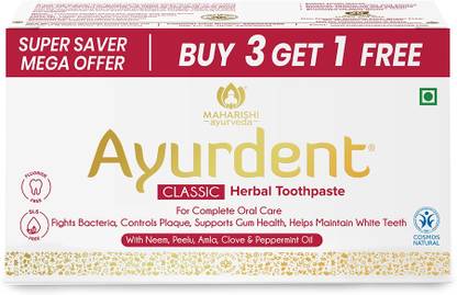 MAHARISHI ayurveda Ayurdent Classic Toothpaste, For Toothache, Bleeding Gums, Sensitivity & Plaque Toothpaste