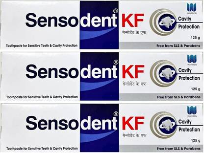 sensodent SensodentKF_PackOf3,125gms Toothpaste