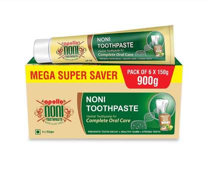 Apollo Noni Toothpaste For Oral Care & Gums Care | Herbal Toothpaste For Cavity Protection Toothpaste