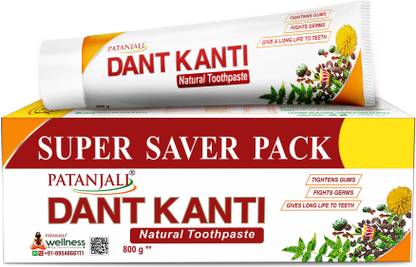 PATANJALI Dant Kanti For Strong Teeth & Gums, Prevents Bad Breath Toothpaste