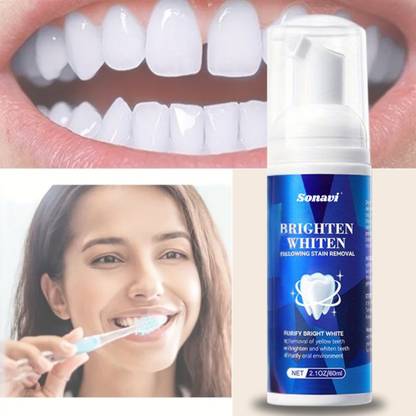 Sonavi Teeth Whitening foam Make your Teeth Sparkle And White Teeth Whitening Toothpaste