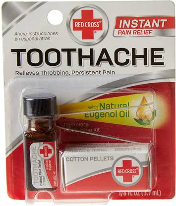 Red Cross Complete Medication Kit For Toothache, 0.125 oz by Mentholatum Toothpaste