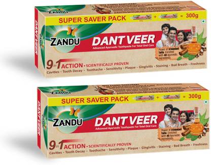 Zandu Dantveer, Indias 1st with Irimedadi oil, Fights 9 dental problems Toothpaste