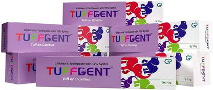 Tuffdent Kids Toothpaste with 10% Xylitol | Tuff on Cavities | Prevent Tooth Decay | Toothpaste