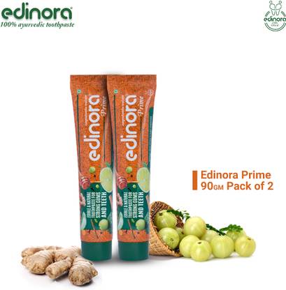 Edinora Prime Toothpaste free from SLS pack of 2 Toothpaste