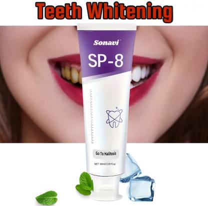 Sonavi SP 8 Teeth Whitening Toothpaste | Ultra Plaque Removal & Deep Cleaning | Toothpaste
