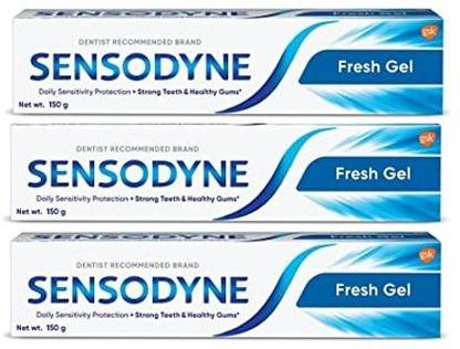 SENSODYNE Toothpaste Fresh Gel, , 150 gm PAK OF 3 Toothpaste