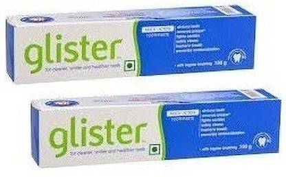 VISIA Amvay Glistter whitening Toothpaste,whitenes teeth,reduce 190 gm pack of 2 Toothpaste