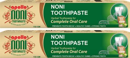 Apollo Noni Toothpaste for Cavity Protection Herbal Toothpaste Toothpaste Pack of 2 Toothpaste