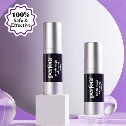 Perfora Purple Magic Whitening Serum|Enamel Safe & Stain Remover|Pack Of 2 | Apple Peach Toothpaste