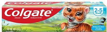 Colgate Bubble Fruit Toothpaste, 50ml, 2-5Y Toothpaste