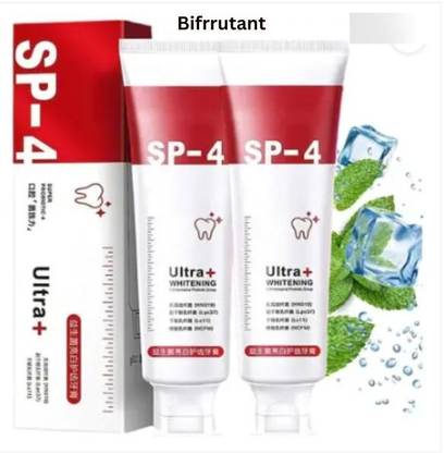 BIFRRUTANT SP4 Ultra White Toothpaste Enriched with Mint and Herbal Oils Toothpaste