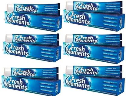 Modicare FRESH MOMENTS BLUE TOOTHPASTE PACK OF 6(100GMX6=600) Toothpaste