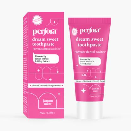 Perfora Dream Diabetics Special Sugar Free Toothpaste, Jamun Mint Flavor Toothpaste