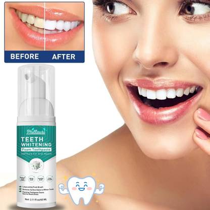 Phillauri Teeth Whitening Foam For Cleaning Teeth for Men and women Toothpaste