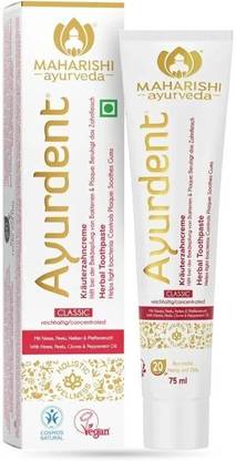 MAHARISHI ayurveda Ayurdent Classic Toothpaste, For Toothache, Bleeding Gums, Sensitivity & Plaque Toothpaste