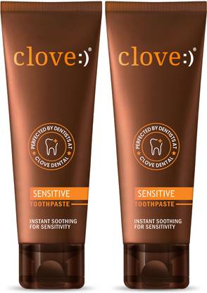 Clove Sensitive for Instant Sensitivity Relief, Everyday Protection, Dual Action Toothpaste