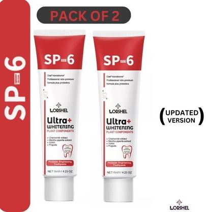 LORSHEL Sp 6 ultra toothpaste updatedd of sp 4 toothpastee dental cleaning Toothpaste