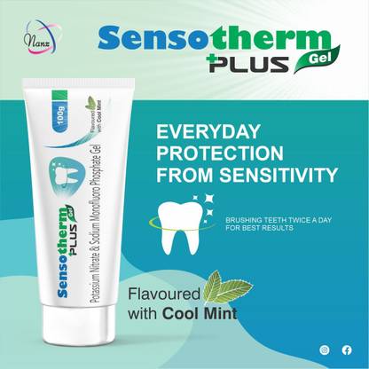 Sensotherm Cool Mint Toothpaste Sensitivity Relief, Plaque Removal, Bad Breath Treatment Toothpaste