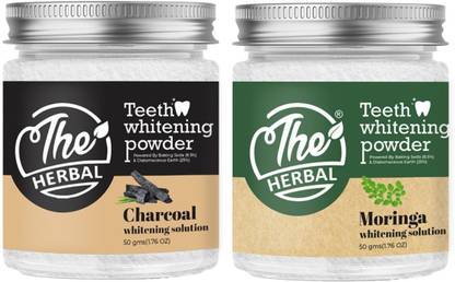 The Herbal Natural Organic Teeth Whitening Charcoal & Miswak For Stain Removal Toothpaste