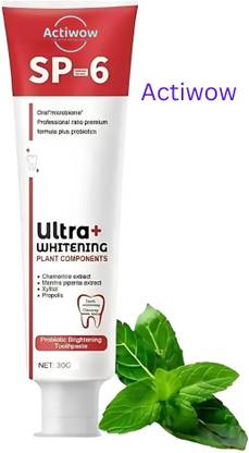 ACTIWOW SP6 Ultra Whitening Toothpaste with Baking Soda Formula A01 Toothpaste