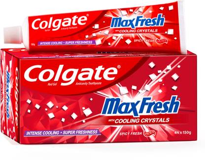 Colgate MaxFresh Red Gel with Cooling Crystals for Intense Cooling & Super Fresh Breath Toothpaste  (600 g) at Rs. 350