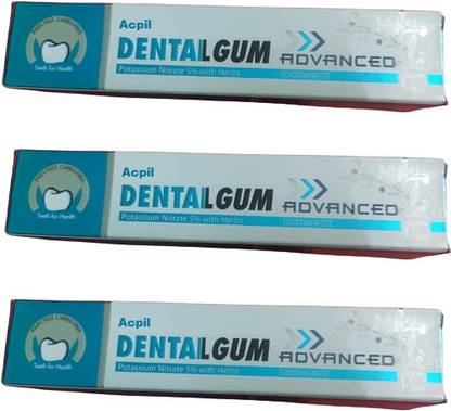 acpil Fantastic DentalGum Advance Toothpaste 75gm (Pack of 3) fantastic Hey Toothpaste