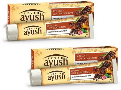 Lever Ayush Anti Cavity Clove Oil Toothpaste 80g (pack of 2) Toothpaste