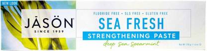 Jason 2 PACK : Sea Fresh Toothpaste, Deep Sea Spearmint, 6 Ounce Toothpaste