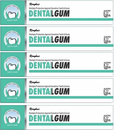 RINGHAS DentalGum Toothpaste For Multiple Protection Against Sensitive 75g ( Pack of 5 ) Toothpaste