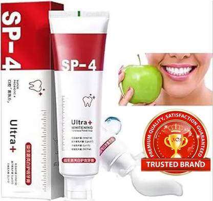 SKOOKUM Ultra + Teeth Whitening Plaque Removal ,Gum Care ,Anticavity ,Vegan Toothpaste - Fresh