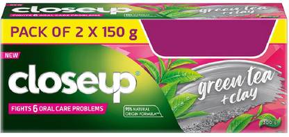 Closeup Green Tea & Clay Toothpaste | Fights 6 oral care problems Toothpaste
