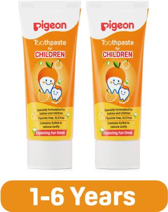 Pigeon TOOTHPASTE FOR CHILDREN ORANGE 45GM-PACK OF 2 Toothpaste