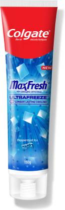 Colgate MaxFresh Peppermint Ice Blue Gel Toothpaste
