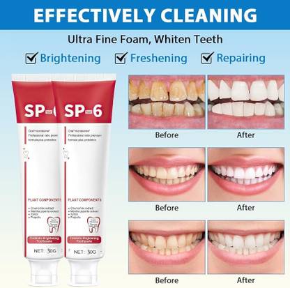 RAPIK 100%Original Super Probiotic-6(Sp6)Toothpaste for Ultra Whitening Gum Protection Toothpaste