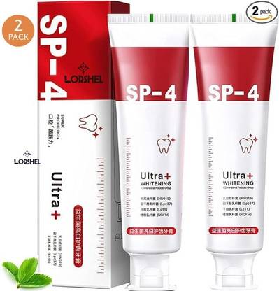 LORSHEL sp4 ultra whitening teeth toothpaste formulated to restore whiteness Toothpaste