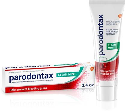 Parodontax Clean Mint Toothpaste for Bleeding Gums, 3.4 Ounce Toothpaste