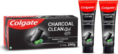 Colgate Charcoal Clean Black Gel Toothpaste, Pack of