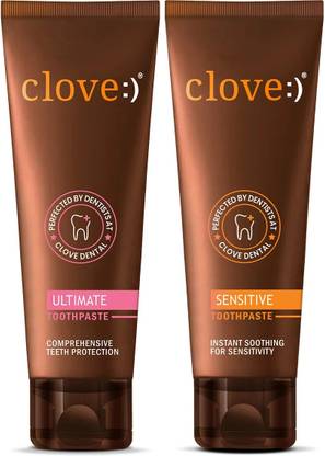 Clove Sensitivity Relief Toothpaste & Ultimate Anti cavity Toothpaste
