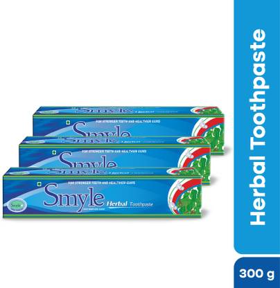 Smyle Herbal Toothpaste - 100 gm (Pack of 3) Toothpaste