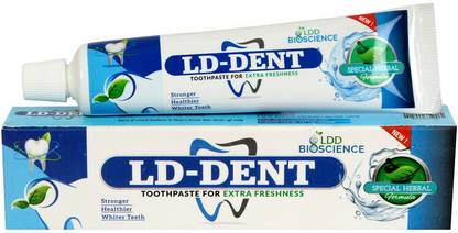 ldd bioscience LD Dent Toothpaste For Gums & Teeth Problem - Pack of 4 (400g) Toothpaste