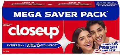 Closeup Long lasting 18 Hours Of Fresh Breath & White Teeth Toothpaste