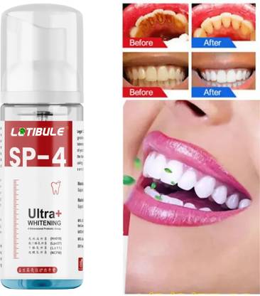 Latibule Ultra + Teeth Whitening Foam Tightens Fight Germ,Artificial Flavour Free Teeth Whitening Kit