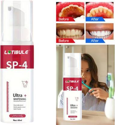 Latibule Ultra + Teeth Whitening Foam Strong Teeth & Gums which Prevents Bad Breath - Fresh