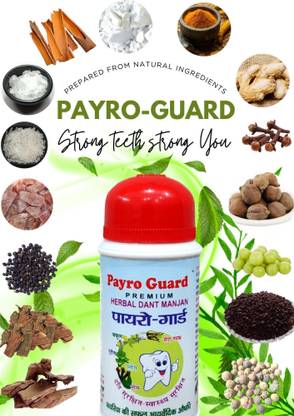 Payroguard Ayurvedic Teeth Whitening Powder Dant Manjan,Cavity Protection